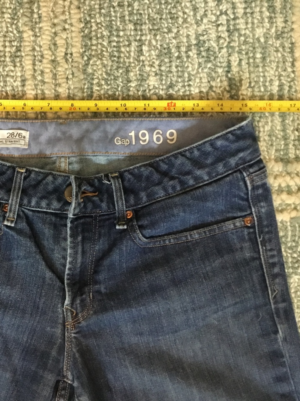 Gap 1969 28/6a jeans. Real straight - Picture 6 of 7